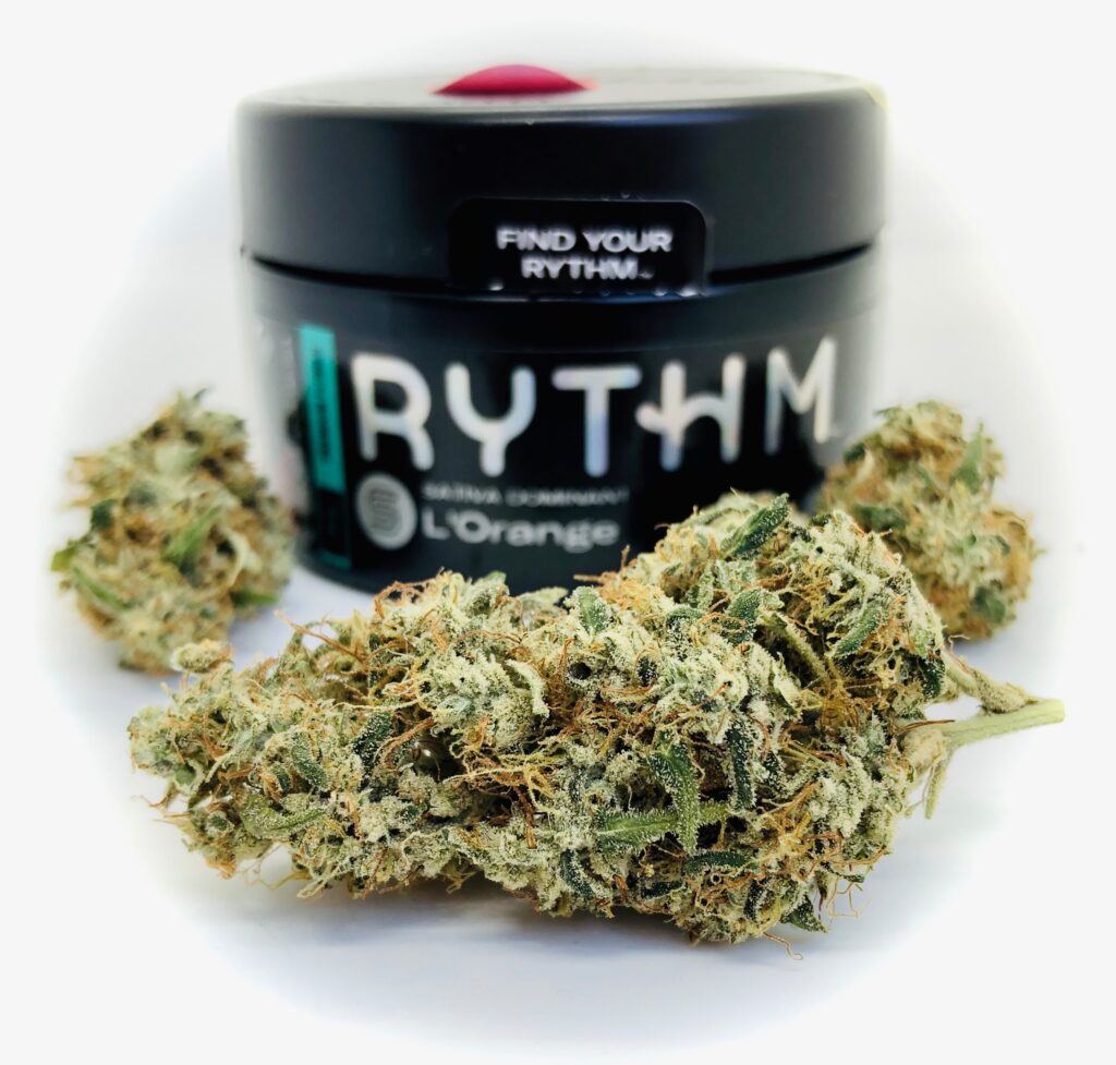 buds of l'orange with Rythm glass jar