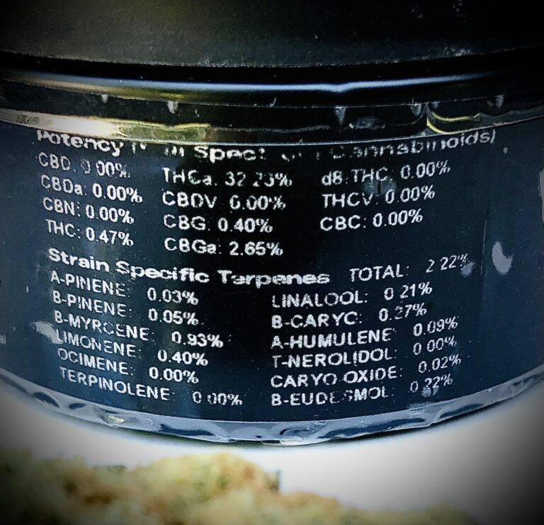 terpenes and potency of cactus og